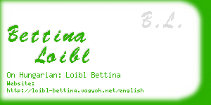 bettina loibl business card